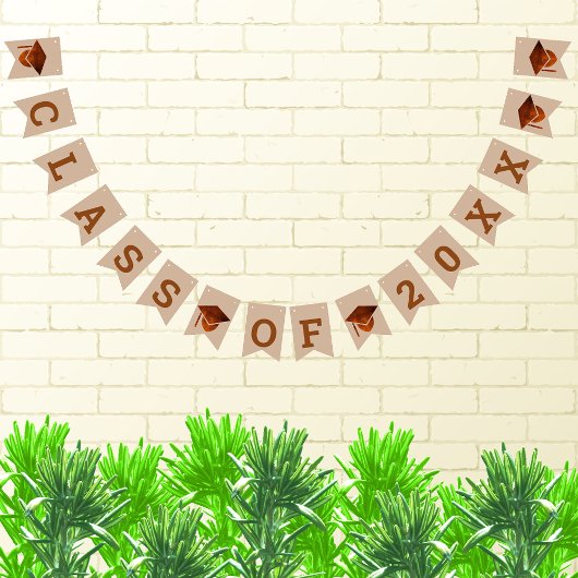 Abschluss Copper Coole Party-Zeichen Hinzufügen ei Wimpelkette