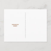 Abschluss Copper Moderne Ankündigung mit 4 Fotos Postkarte (Rückseite)