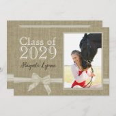 Abschluss Country Sweetheart Foto Einladung (Vorne/Hinten)