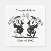 Abschluss Couple Class von 20XX Paper Napkins Serviette (Vorderseite)