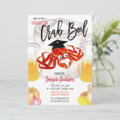 Abschluss Crab Boil Einladung (Stehend Vorderseite)