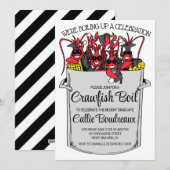Abschluss Crawfish Boil Einladung (Vorne/Hinten)