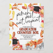 Abschluss Crawfish Boil Einladung (Vorne/Hinten)