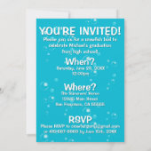 Abschluss Crawfish Boil Hummer Meeresfrüchte Party Einladung (Rückseite)