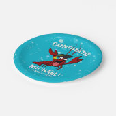 Abschluss Crawfish Boil Hummer Meeresfrüchte Party Pappteller (Schrägansicht)