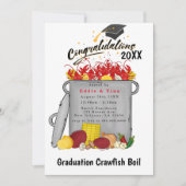 Abschluss Crawfish Boil Party Einladung (Vorderseite)