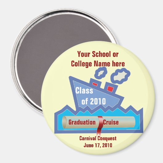 Abschluss Cruise Magnet - LARGE (Vorderseite/Rückseite)