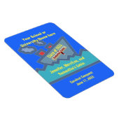 Abschluss Cruise Personalisiert Cabin Door Marker Magnet (Rechte Seite)