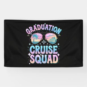 Abschluss Cruise Squad Kreuzfahrt Retro Banner