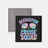 Abschluss Cruise Squad Kreuzfahrt Retro Magnet (Vorderseite/Rückseite)