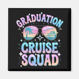 Abschluss Cruise Squad Kreuzfahrt Retro Magnet