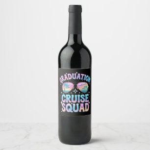 Abschluss Cruise Squad Kreuzfahrt Retro Weinetikett