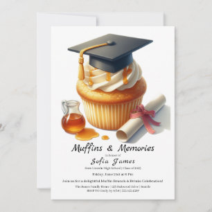 Abschluss-Cupcake-Brunch-Feier Einladung