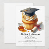 Abschluss-Cupcake-Brunch-Feier Einladung (Vorne/Hinten)