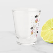 Abschluss Cupcake Personalisiert Shotglas Schnapsglas (Links)