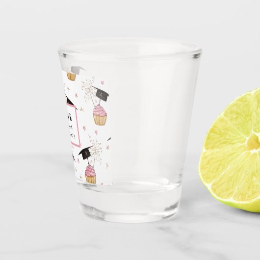 Abschluss Cupcake Personalisiert Shotglas Schnapsglas (Rechts)
