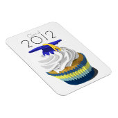 Abschluss Cupcake Premium-Magnet Magnet (Rechte Seite)