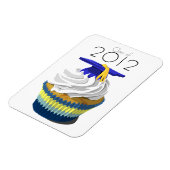 Abschluss Cupcake Premium-Magnet Magnet (Linke Seite)