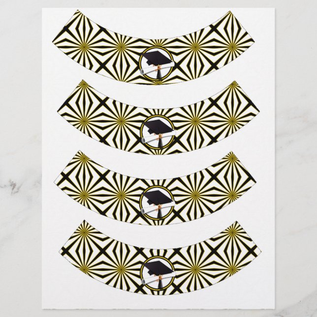 Abschluss Cupcake Wrappers (Vorderseite)