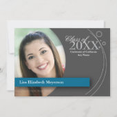 Abschluss Curve & Dots: Benutzerblau Einladung (Vorderseite)