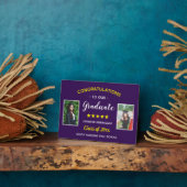 Abschluss Custom 2 Foto Herzlichen Glückwunsch Gra Fotoplatte (Seite)