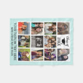 Abschluss Custom Foto Collage Class Fleecedecke (Vorderseite (Horizontal))