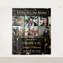 Abschluss Custom Foto Collections Name Class Year  Wandteppich