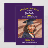 Abschluss Custom Foto Herzlichen Glückwunsch Gradu Ankündigung (Vorne/Hinten)