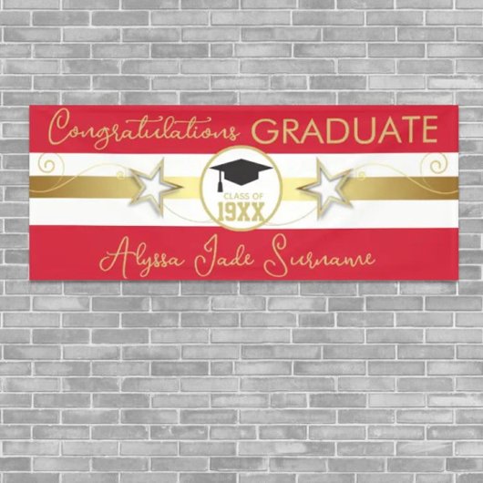 Abschluss! Custom Glückwunschs Grad Party Banner