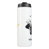 Abschluss Dabbing Männlich Blitz Custom Thermosbecher (Vorderseite)