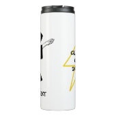 Abschluss Dabbing Männlich Blitz Custom Thermosbecher (Rückseite)