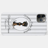 Abschluss Dackel Hund (schwarz & tan) Niedlich Case-Mate iPhone Hülle (Rückseite (Horizontal))