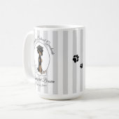Abschluss Dackel (schwarz & tan) - Niedlicher Hund Kaffeetasse (Vorderseite Links)
