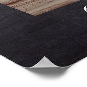 Abschluss damals und jetzt Party Personalisiert Poster (Ecke)