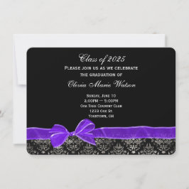 Abschluss-Dämpferbauweise mit lila Bugbügel Einladung