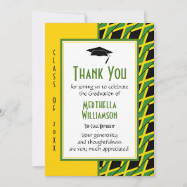 ABSCHLUSS DANK IHNEN Personalisiert JAMAICA Dankeskarte