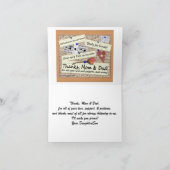 Abschluss - Dank, Mama u. Vater (personifizieren Dankeskarte (Innenseite)