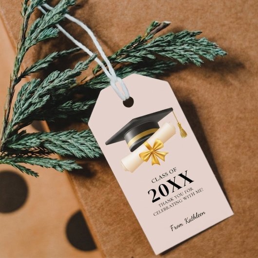 Abschluss Danke Abschlussfeier Geschenk High Schoo Geschenkanhänger