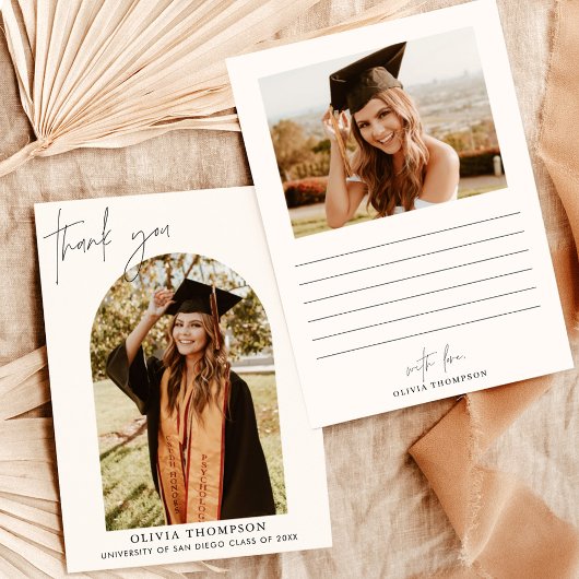 Abschluss Danke, Card, Arch Foto Danke Einladung