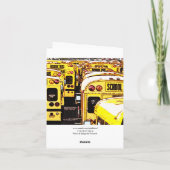 Abschluss Danke, Card School Bus 3 Dankeskarte (Rückseite)