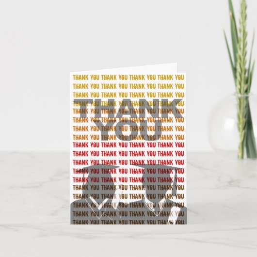 Abschluss Danke, dass Sie die Kartenkassette ausge Dankeskarte (Vorderseite)