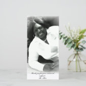 "Abschluss Danke"-Fotokarte Dankeskarte (Stehend Vorderseite)