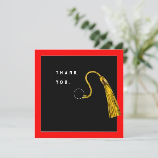 Abschluss danke Ihnen Karten (Stehend Vorderseite)