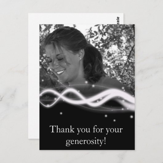 Abschluss Danke Karte (Vorne/Hinten)