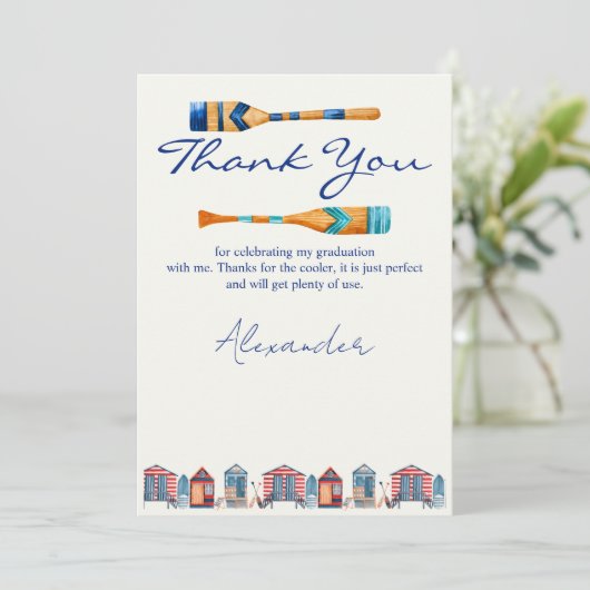 Abschluss Danke Karte (Stehend Vorderseite)