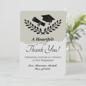 Abschluss Danke Karte (Stehend Vorderseite)