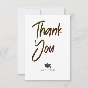 Abschluss Danke Karte Hochzeit 4 Schrift Schwarz