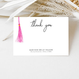 Abschluss Danke Pink Tassel