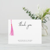Abschluss Danke Pink Tassel (Stehend Vorderseite)