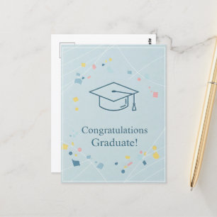 Abschluss Danke Postkarte